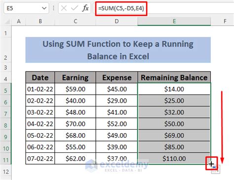 how to keep a running balance in excel and how to enhance your writing skills with a spreadsheet